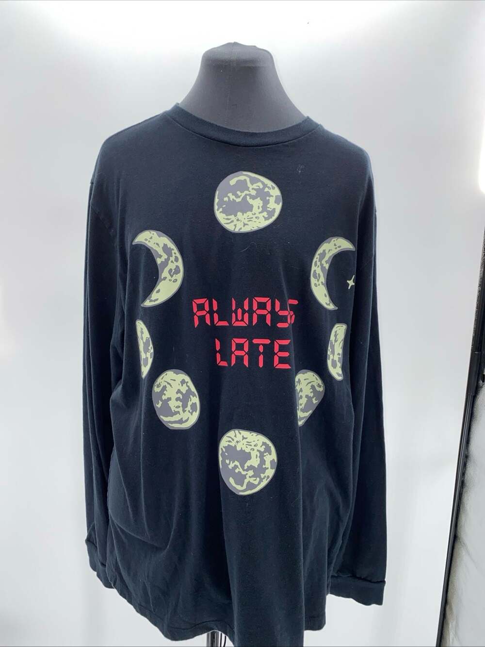 Teddy Fresh Always Late Long Sleeve Graphic T-Shirt